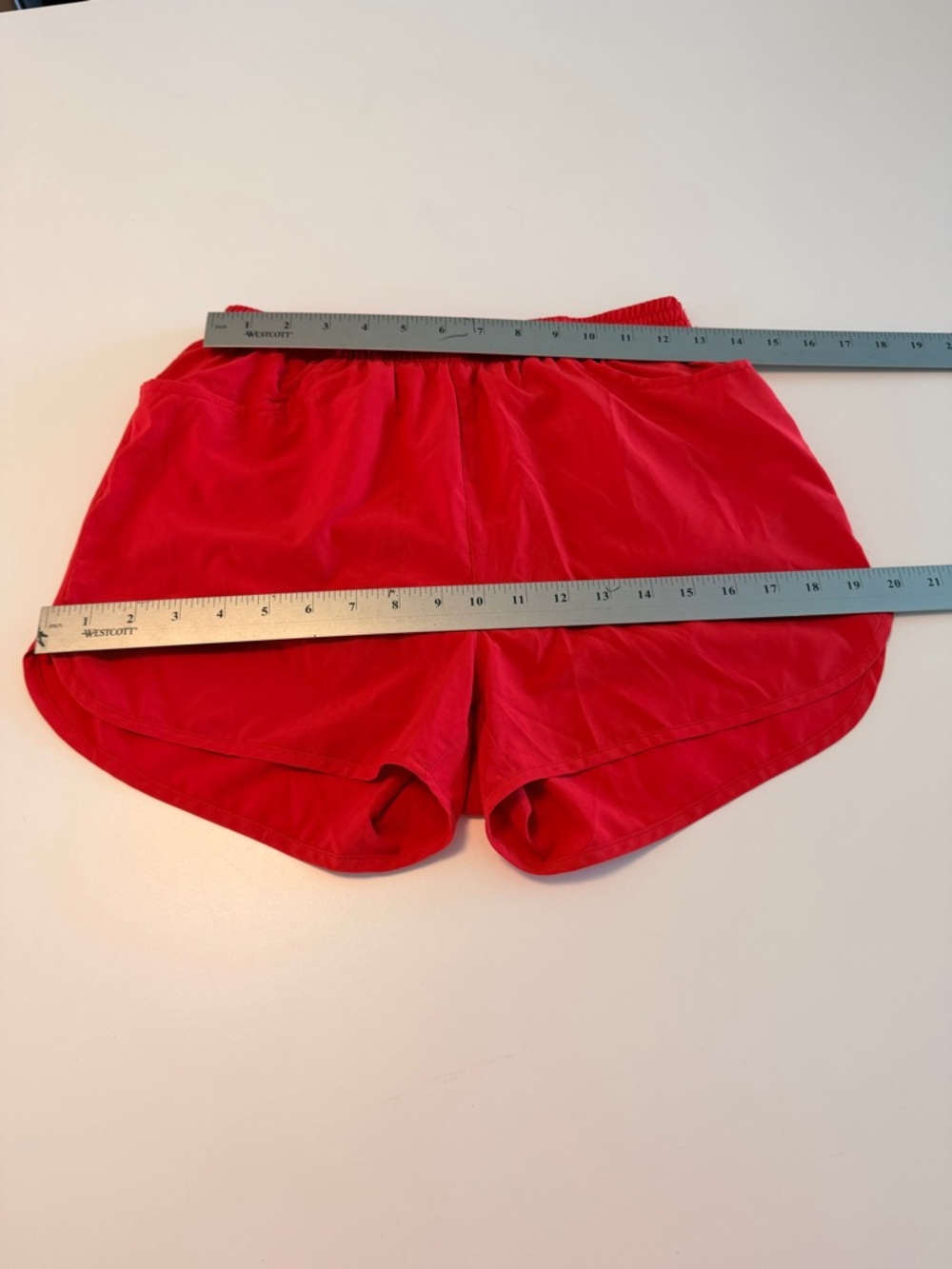 Baleaf Size S Womens Red Stretch Waist Lined Pocket Running Shorts, Lightweight - Picture 14 of 15